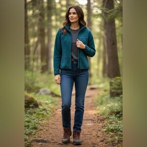 Marmot full-zip fleece jacket is a lightweight mid-layer garment Women’s Size S